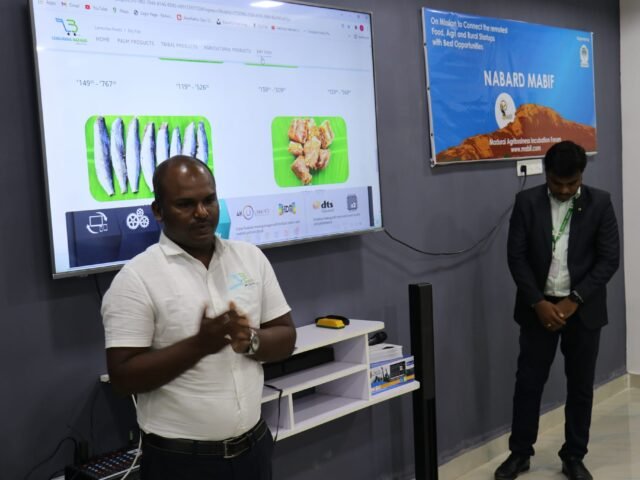 During an interactive session along with CGM,GM and DDMs of NABARD in the 4th Bimonthly meeting of NABARD held at Madurai Agri Business Incubation Forum(MABIF),Madurai.
